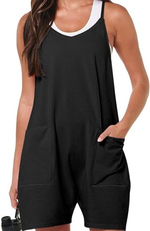 ANRABESS Womens Summer Casual Sleeveless Romper