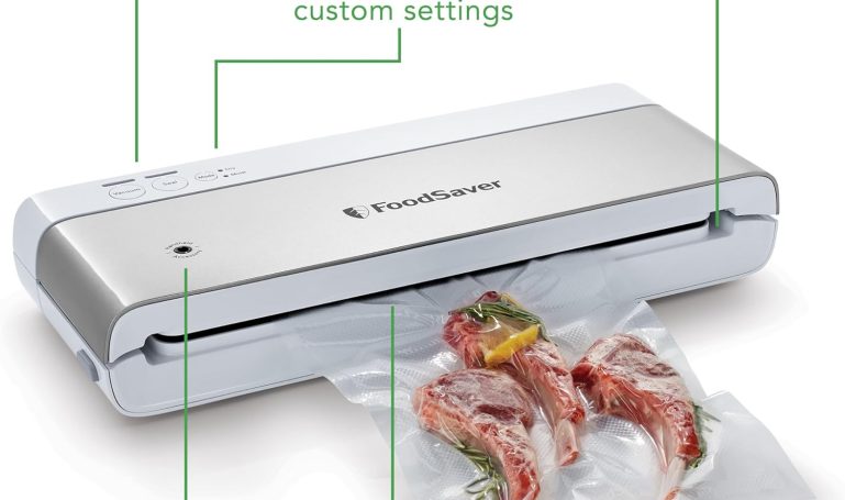 FoodSaver Compact Vacuum Sealer Machine with Airtight Bags and Roll