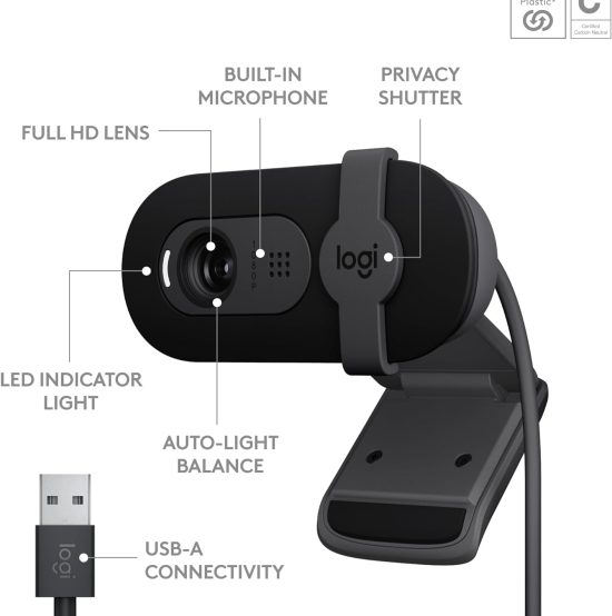 Logitech Brio 101 Full HD 1080p Webcam