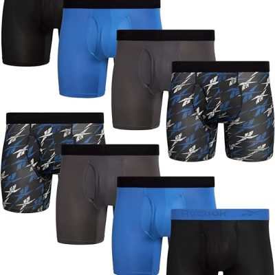 Reebok Men's Boxer Briefs - 8 Pack