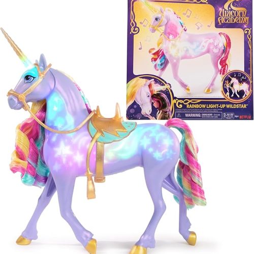 Unicorn Academy, Interactive Rainbow Light-up Wildstar Unicorn Toy